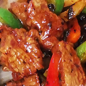 Beef with Green Pepper in Black Bean Sauce